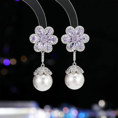 CHERRY BLOSSOM PENDANT EARRINGS - Remellia