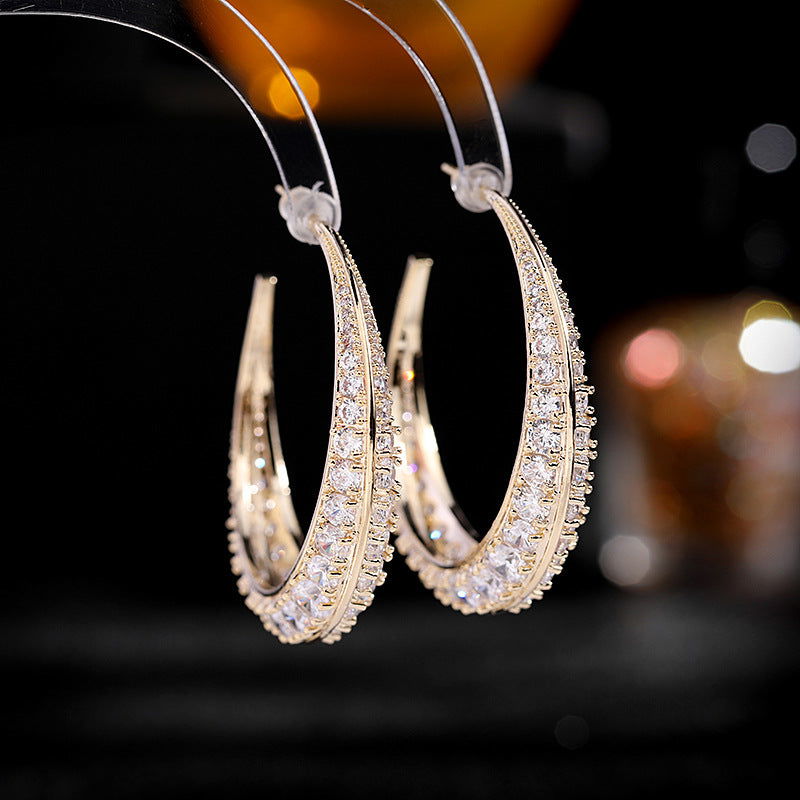 EXAGGERATED C-SHAPED EARRINGS - Remellia