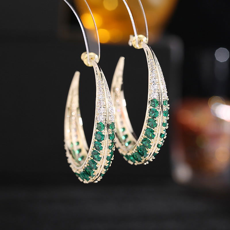 EXAGGERATED C-SHAPED EARRINGS - Remellia