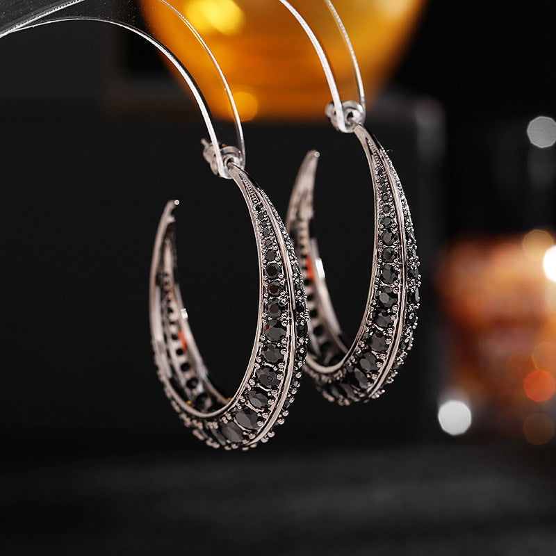 EXAGGERATED C-SHAPED EARRINGS - Remellia