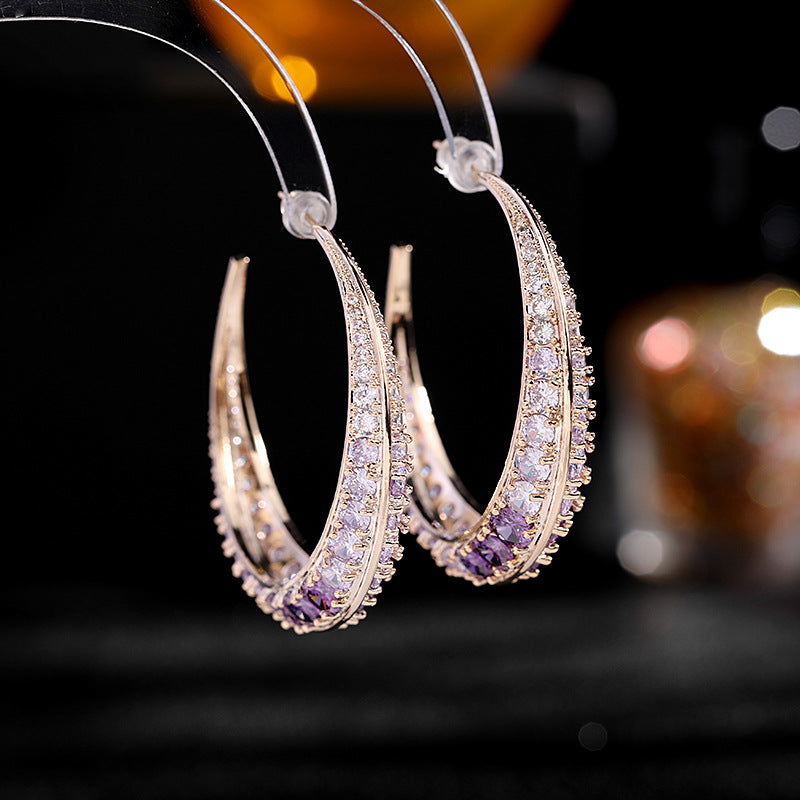 EXAGGERATED C-SHAPED EARRINGS - Remellia