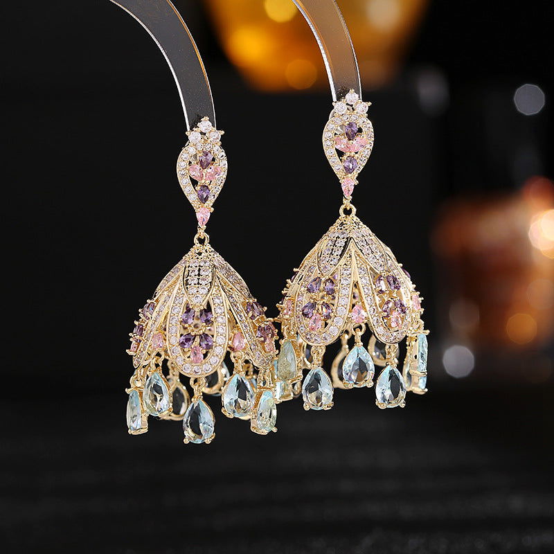 FRENCH COURT LANTERN TASSEL EARRINGS - Remellia