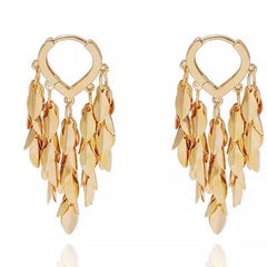 GOLDEN WHEAT TASSEL EARRINGS - Remellia