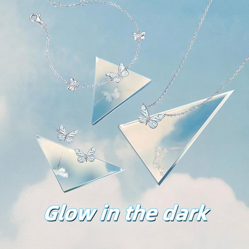 Glow-in-the-Dark Butterfly Jewelry Collection - Remellia