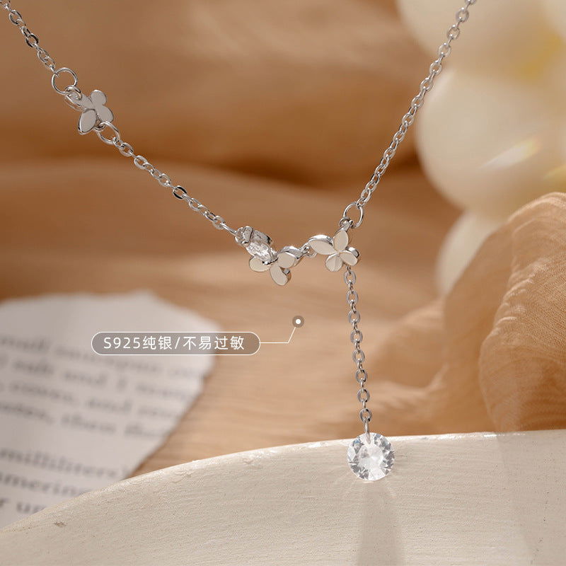 MINI BUTTERFLY THIN CHAIN PENDANT ANKLET - Remellia