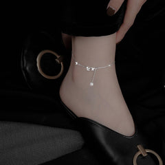 MINI BUTTERFLY THIN CHAIN PENDANT ANKLET - Remellia