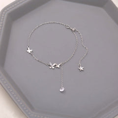 MINI BUTTERFLY THIN CHAIN PENDANT ANKLET - Remellia