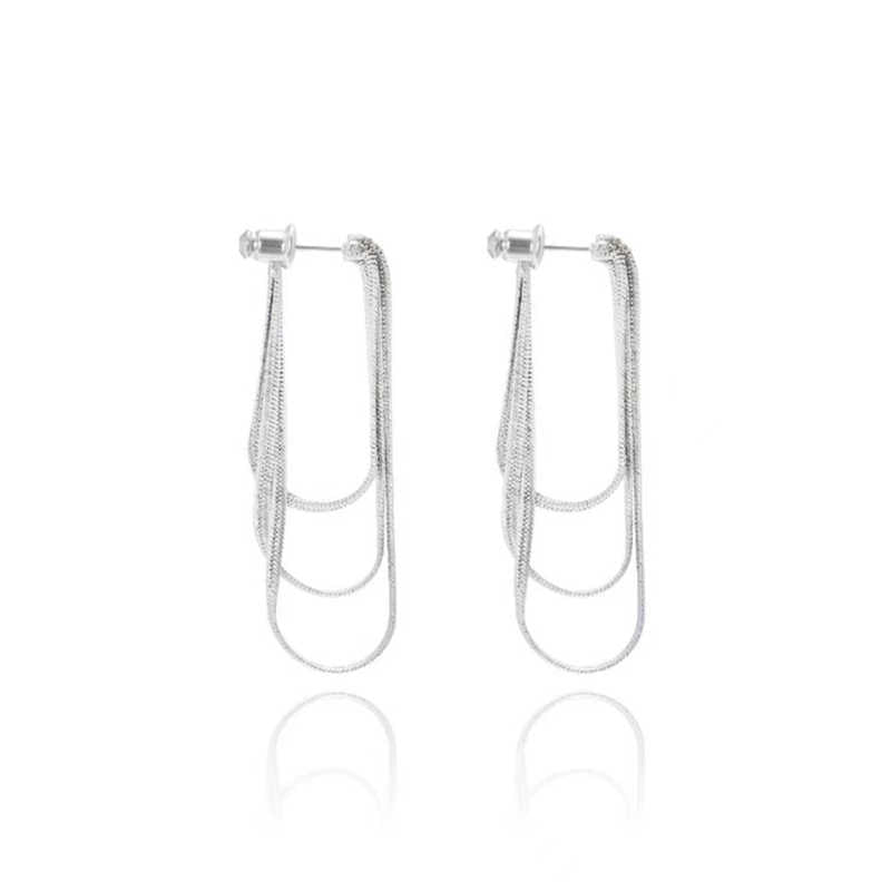 SNAKE BONE CHAIN TASSEL EARRINGS FOR WOMEN - Remellia