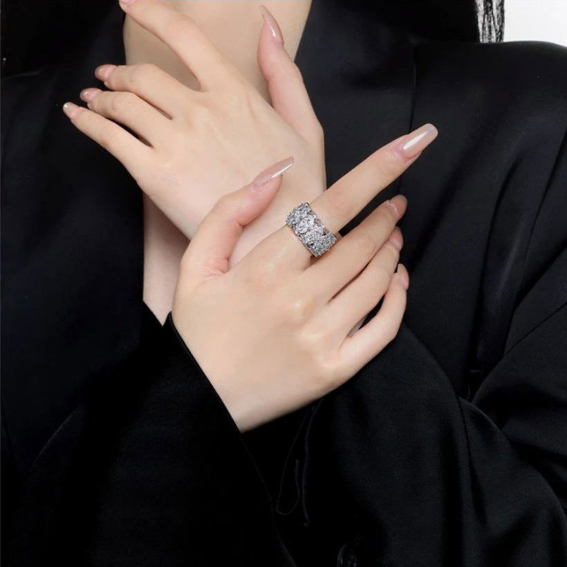 STARRY SKY OPENING INDEX FINGER RING - Remellia